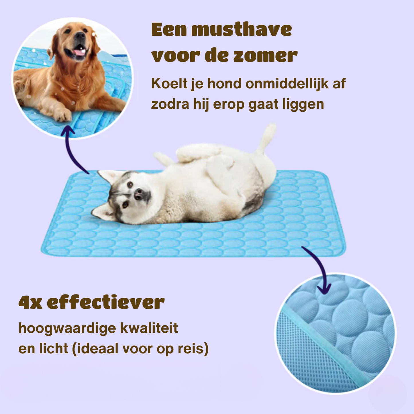 Koelmat - Dé oplossing om je hond of kat koel te houden tijdens warme zomerdagen