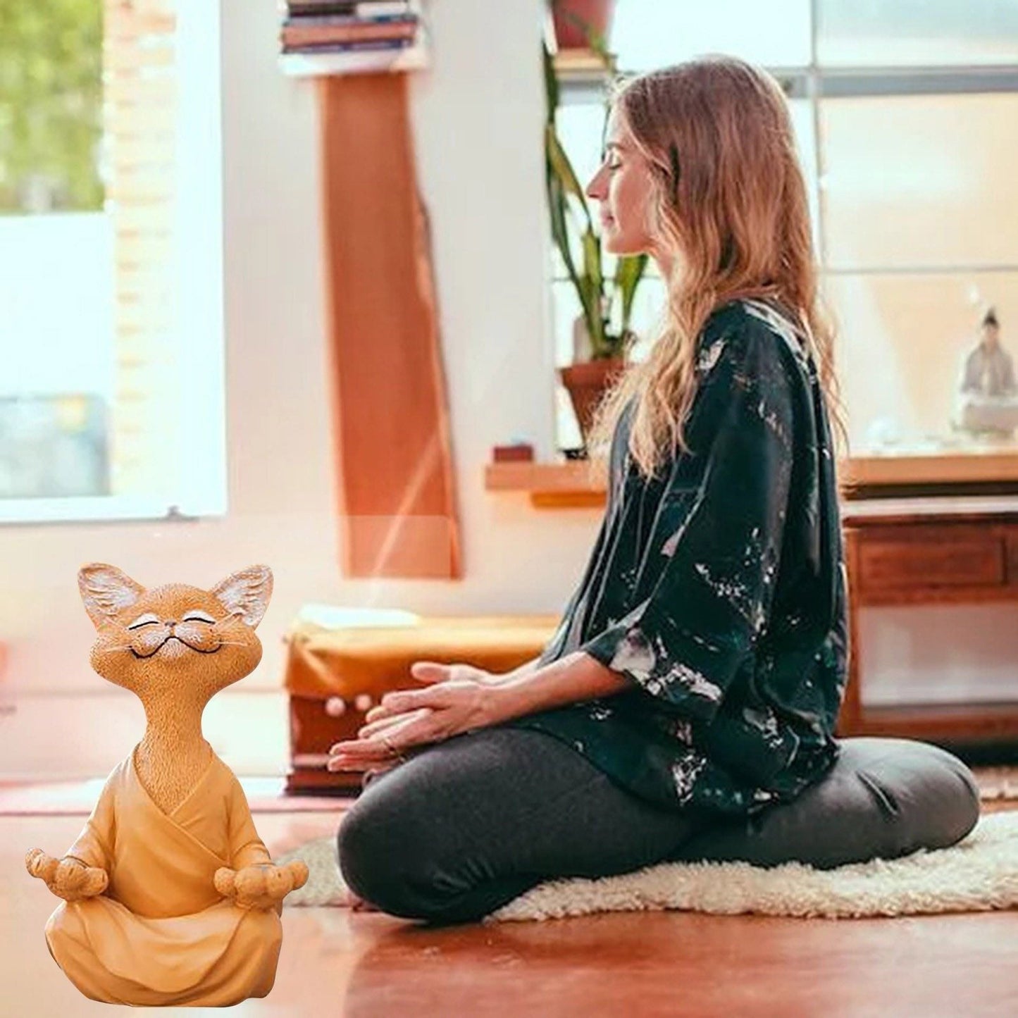 Breng Rust en Charme in Huis met de Betoverende Boeddha Kat