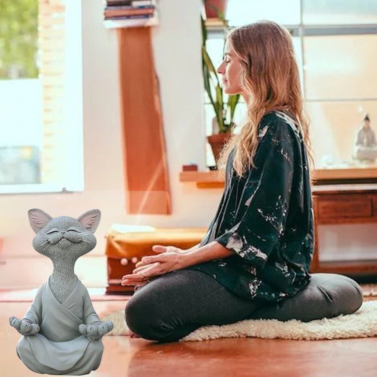 Breng Rust en Charme in Huis met de Betoverende Boeddha Kat