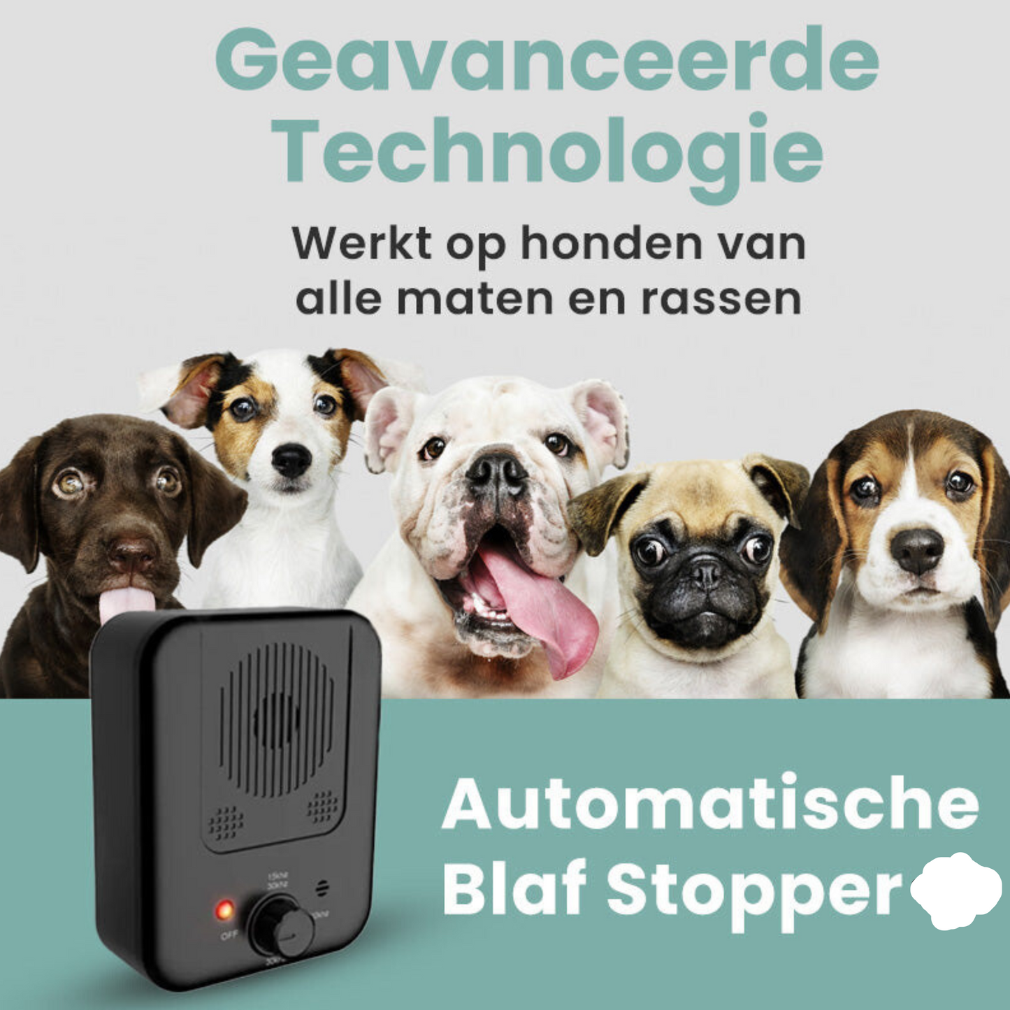 Blafmaatje Blafbeheersing Apparaat - Stop het Overmatige Blaffen van je Hond op een Veilige en Eenvoudige Manier!