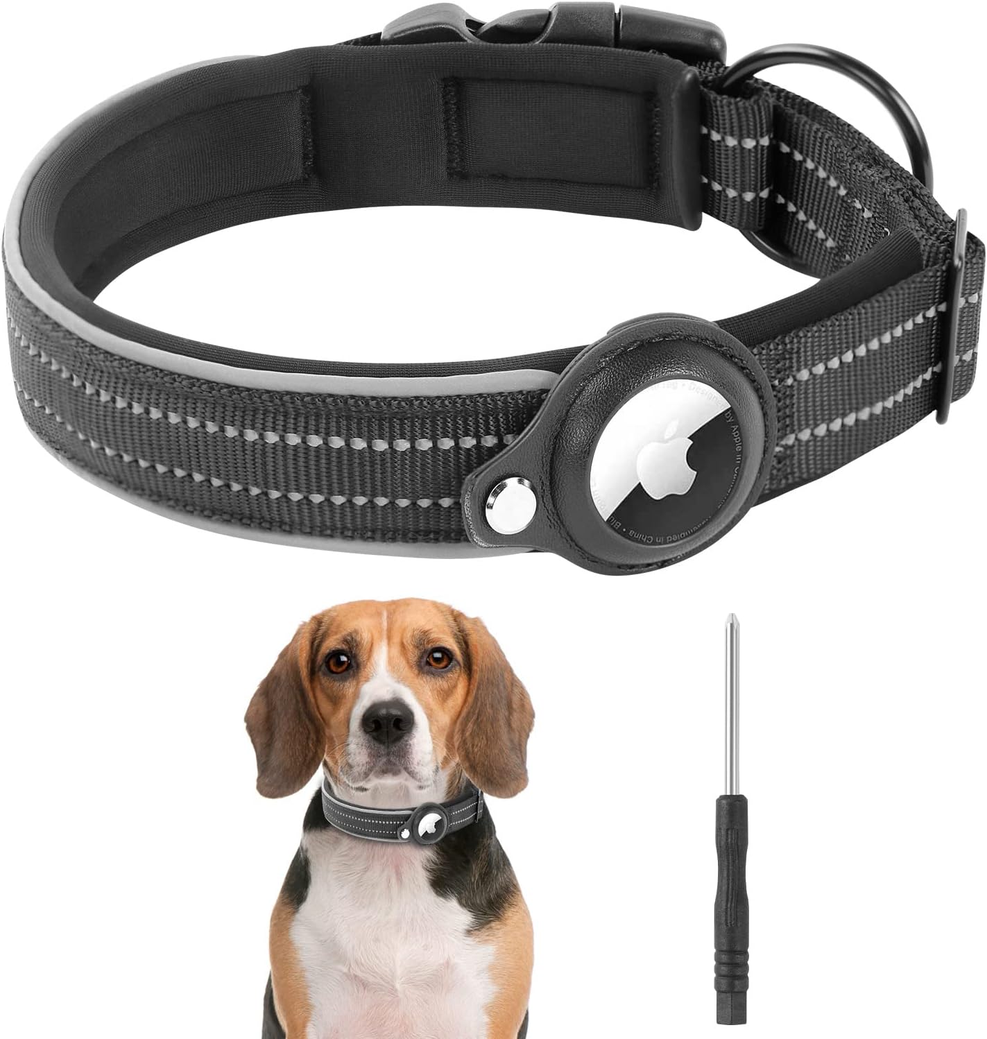 AirTag Halsband Voor Honden Veiligheid