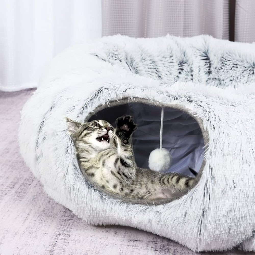 De Ultieme Donut Kattentunnel: Plezier, Comfort en Praktisch Ontwerp!