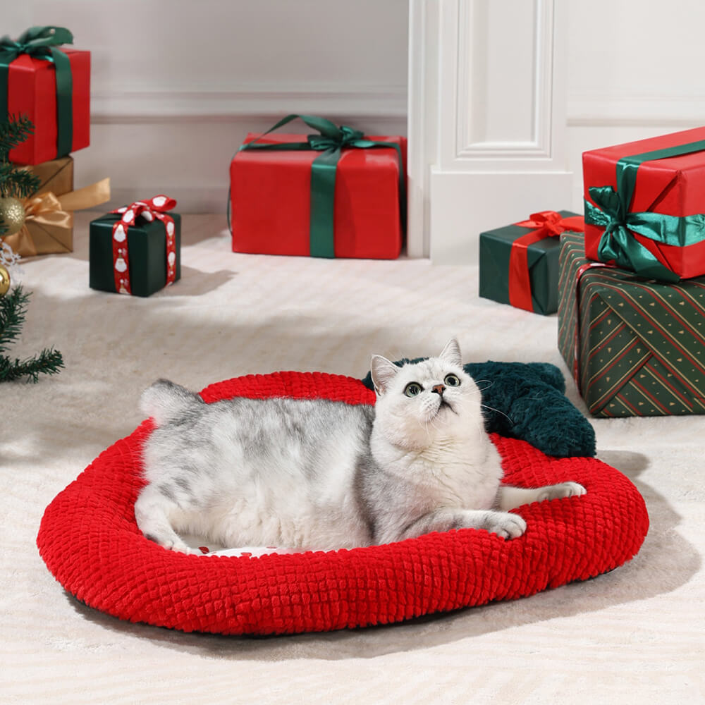 Kerstkrans Honden en katten Bed – Feestelijk en Comfortabel voor je Huisdier