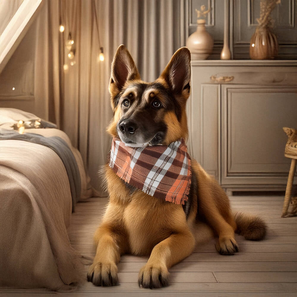 Feestelijke Kerst Plaid Honden Bandana – Warme en Stijlvolle Accessoire voor de Feestdagen