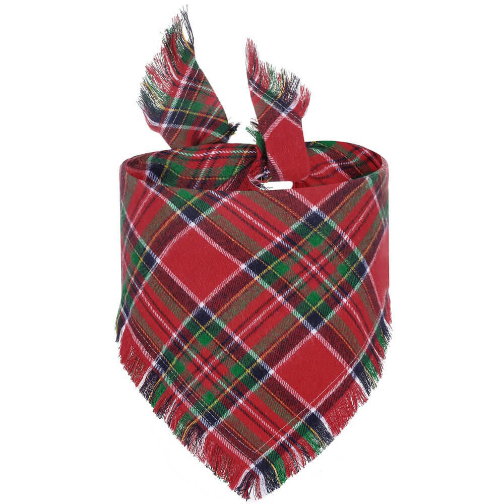 Feestelijke Kerst Plaid Honden Bandana – Warme en Stijlvolle Accessoire voor de Feestdagen