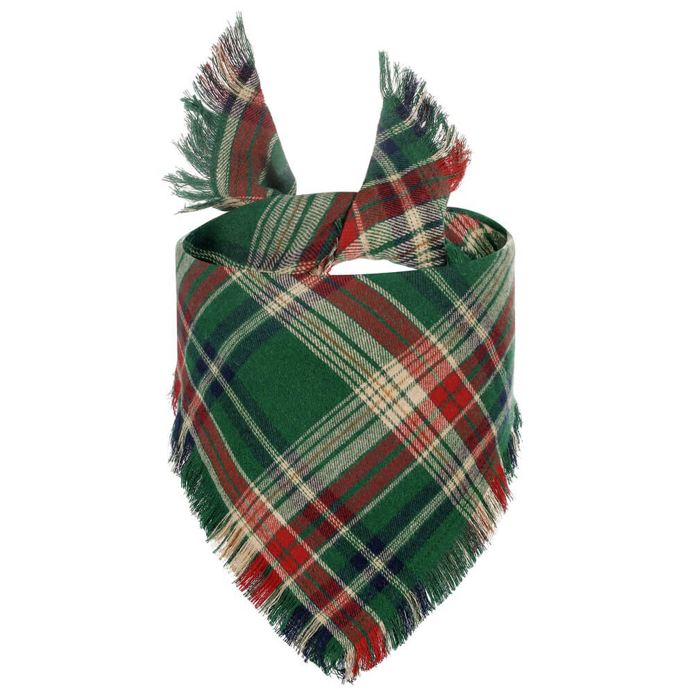 Feestelijke Kerst Plaid Honden Bandana – Warme en Stijlvolle Accessoire voor de Feestdagen