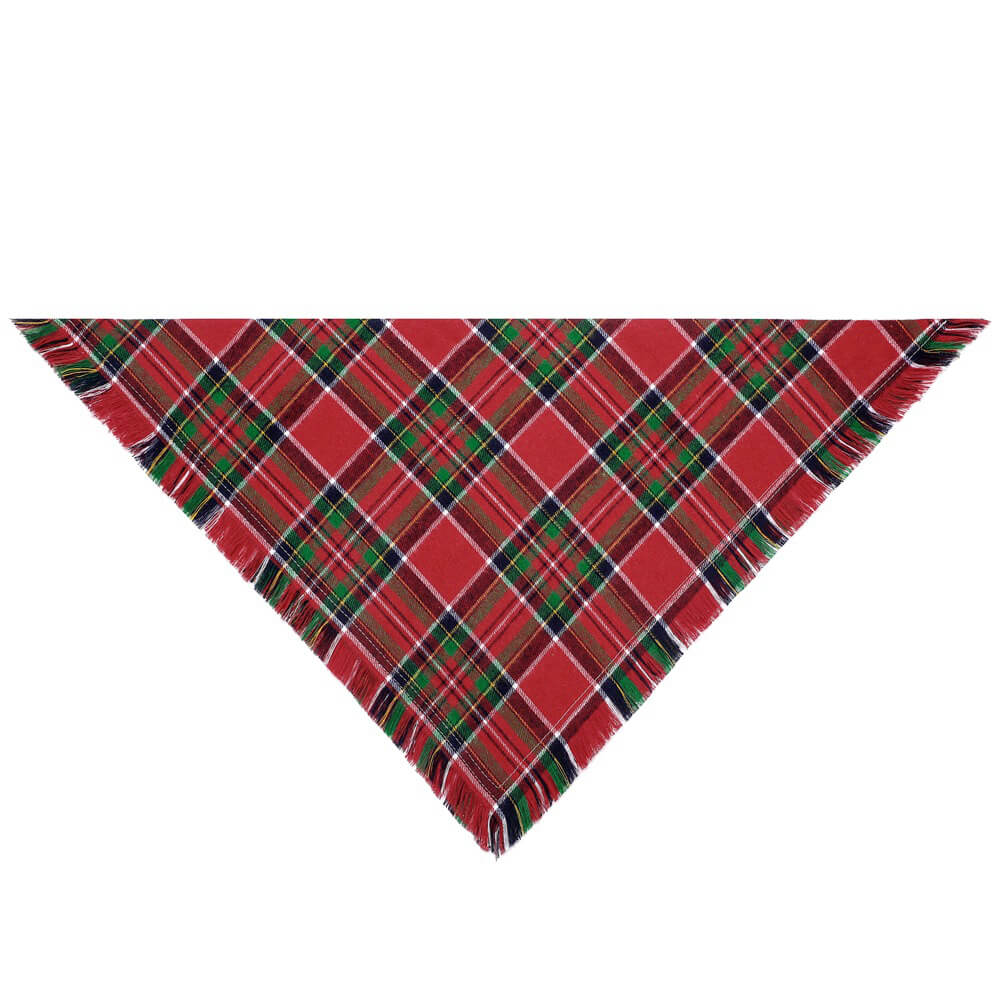 Feestelijke Kerst Plaid Honden Bandana – Warme en Stijlvolle Accessoire voor de Feestdagen