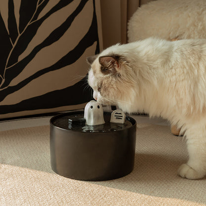 Kattenfontein Spook - Verhoog de Hydratatie van je Kat met Stijl en Functie