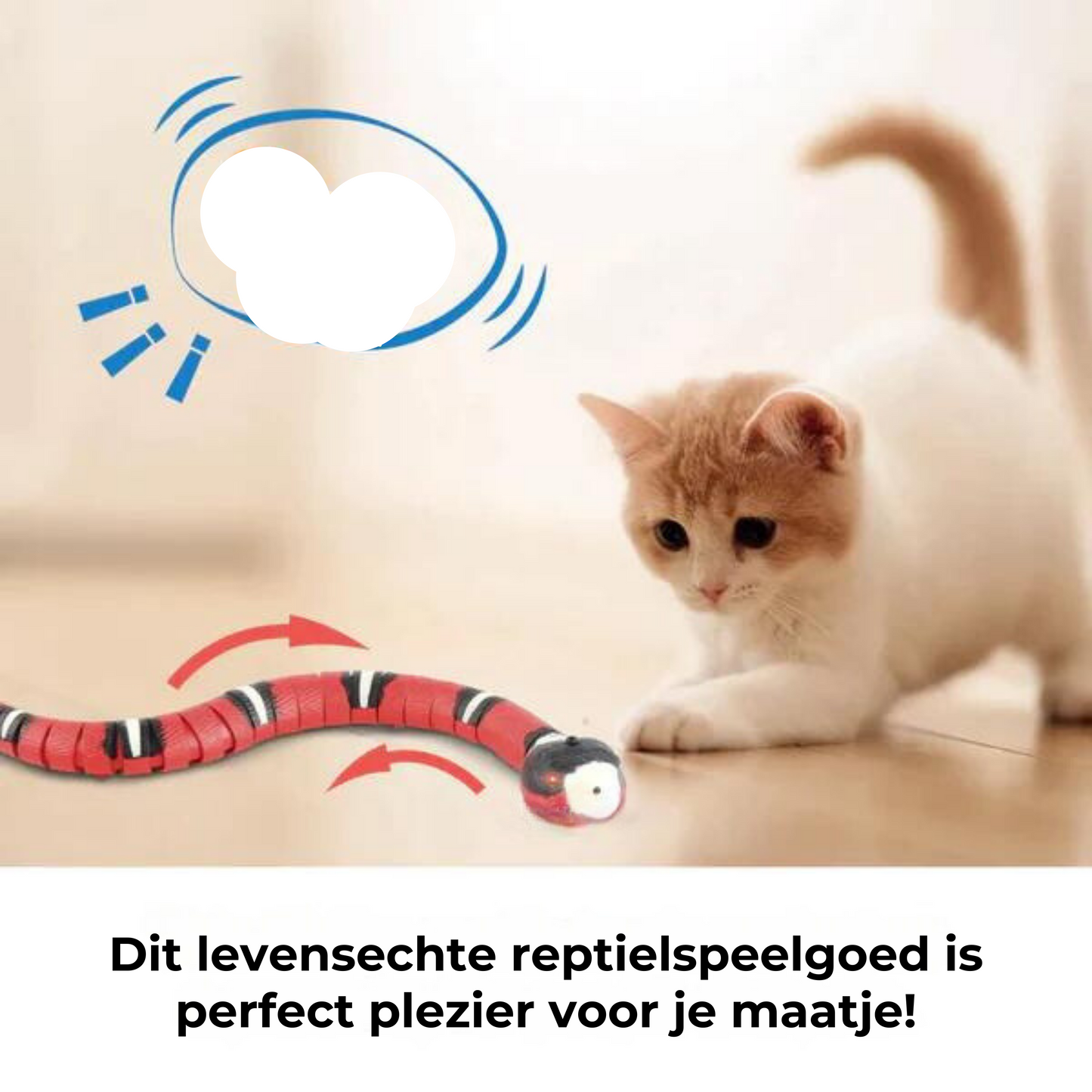 Verrijk de Speeltijd van je Kat met het 'Slang' Bewegingsspeeltje