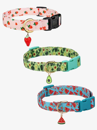 Vrolijke Fruitmotief Halsband voor Honden – Duurzaam, Comfortabel en Stijlvol!