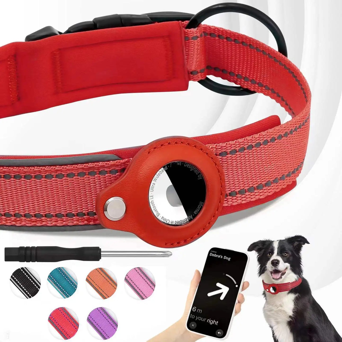 AirTag Halsband Voor Honden Veiligheid