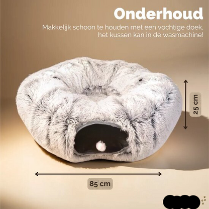 De Ultieme Donut Kattentunnel: Plezier, Comfort en Praktisch Ontwerp!