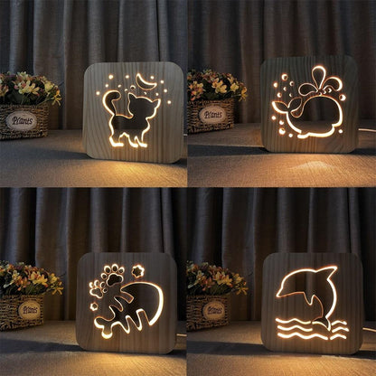 LED Nachtlampje met Dieren Ontwerp